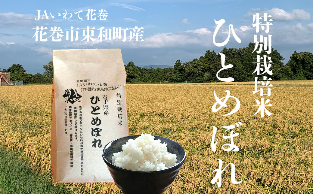 花巻市東和特別栽培米ひとめぼれ5kg 【014】