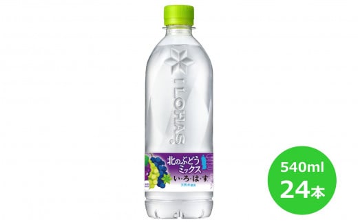 い・ろ・は・す 北のぶどうミックス 540mlPET×24本セット 【1624】