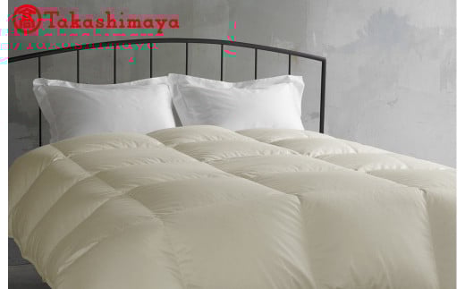 〈富士新幸〉セミダブル 羽毛本掛けふとん　ポーランドマザーグース ダウン95％【高島屋選定品】 【1784】