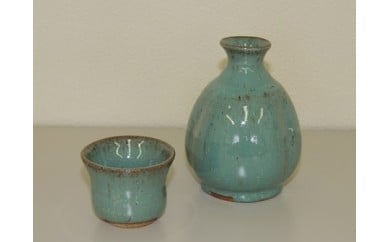 鍛冶丁焼　徳利・ぐい呑みセット 【064】