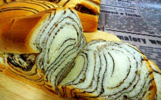 岩手県産小麦「銀河のちから」使用　ロングライフパン内麦デニッシュ食パン　チョコ（６個） 【686】