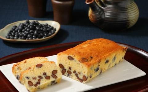 【黒豆ごろごろ】保存料・着色料不使用「竹屋の黒豆ケーキ」2本セット