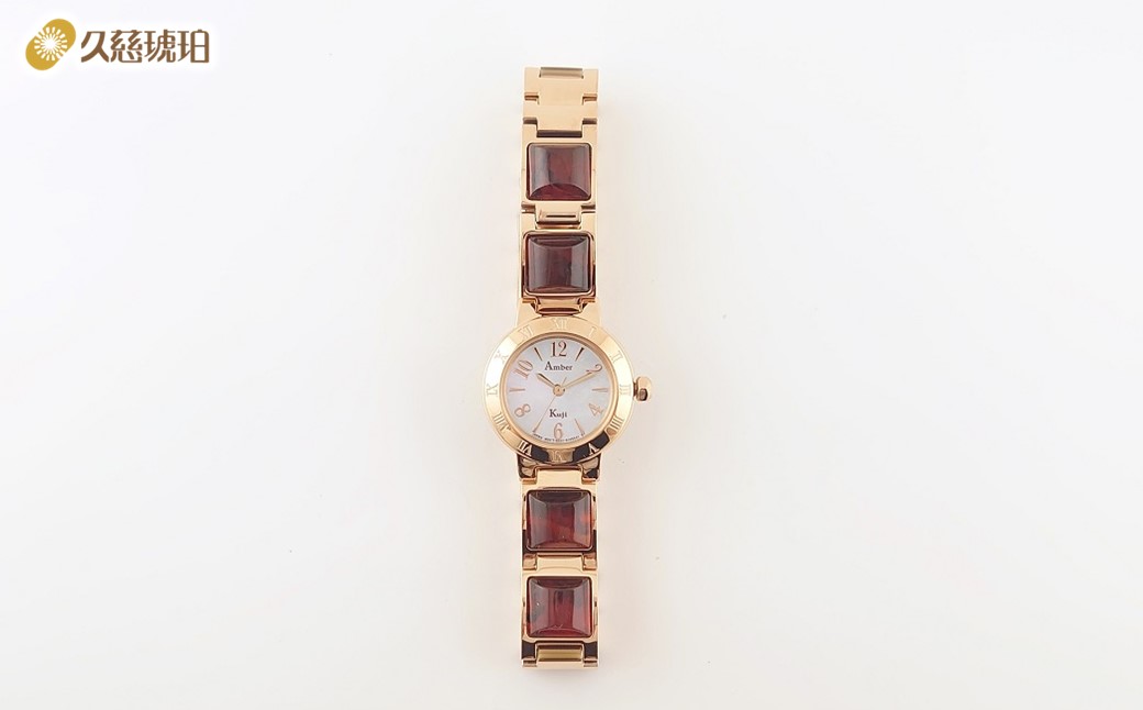 久慈産琥珀使用　ソーラーパワーウォッチ（Sサイズ：手首まわり約16cm） Sサイズ（手首まわり約16cm）