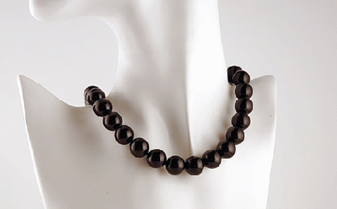 「久慈ジェット」Amjelogue ネックレス（大玉）