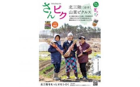 酸味ひかえめで「うまマイルド」！さんピクー北三陸山菜ピクルスー３本セット