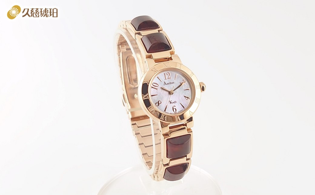 久慈産琥珀使用　ソーラーパワーウォッチ（Mサイズ：手首まわり約17cm） Mサイズ（手首まわり約17cm）