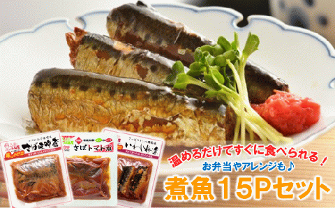 【簡単調理！温めるだけ】煮魚15Pセット