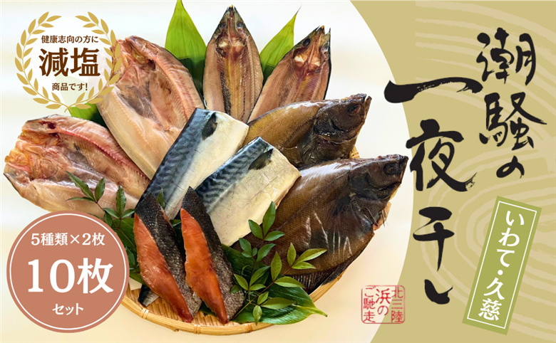 【健康干物】潮騒の一夜干し５種セット