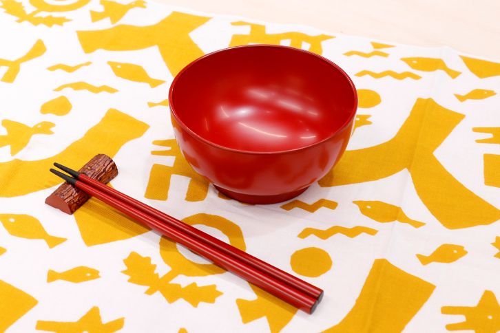 【滴生舎】浄法寺漆器 こども椀と箸のセット