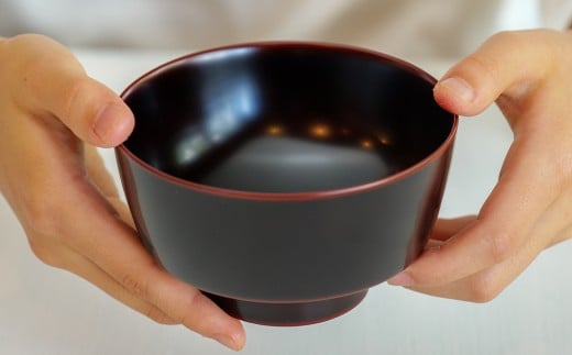 【滴生舎】 浄法寺漆器 角椀 （大） 【溜】 ／ 漆器 漆 浄法寺漆 木製 椀 岩手県 二戸市