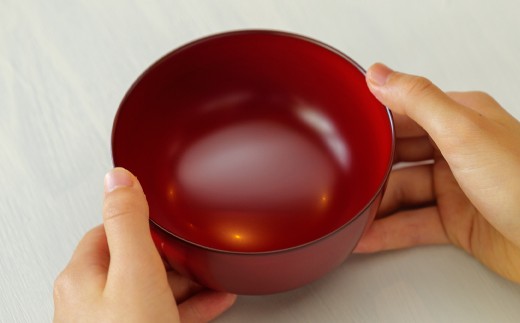 【滴生舎】 浄法寺漆器 角椀 （大） 【朱】／ 漆器 漆 浄法寺漆 木製 椀 岩手県 二戸市