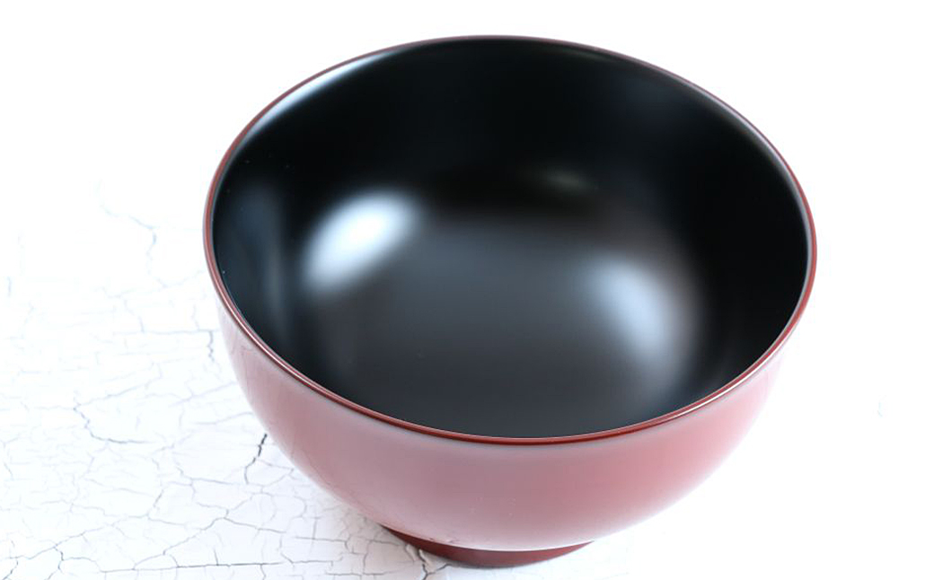 【滴生舎】浄法寺漆器 浄漆椀（中） 外朱内黒／漆器 器 食器 お椀 椀 伝統工芸品 国産漆 外朱内黒 中