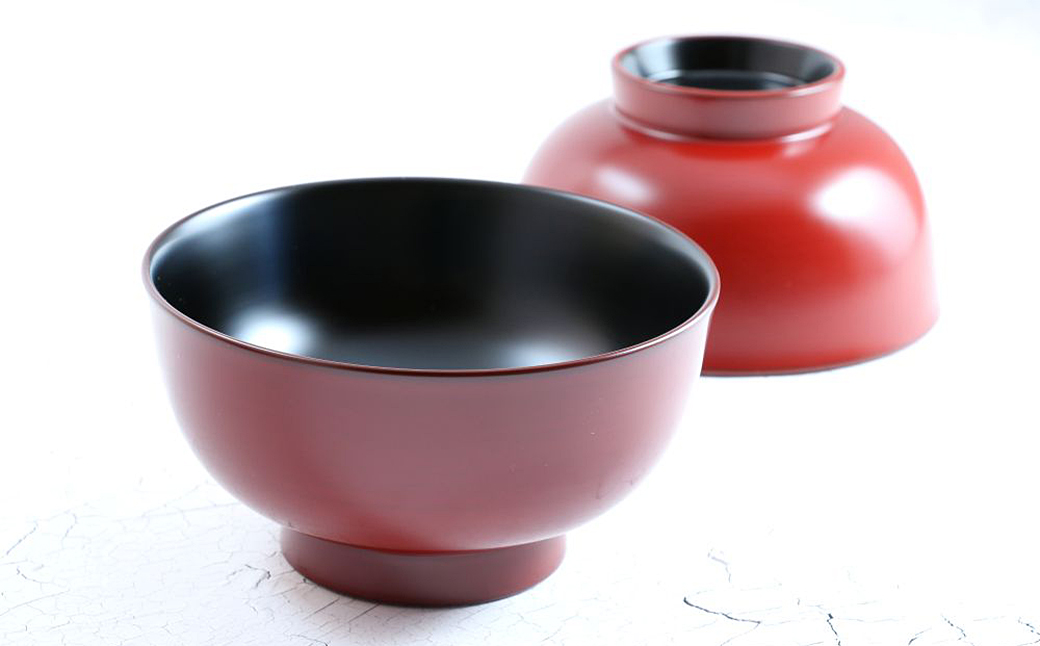 【滴生舎】浄法寺漆器 浄漆椀（中） 外朱内黒／漆器 器 食器 お椀 椀 伝統工芸品 国産漆 外朱内黒 中