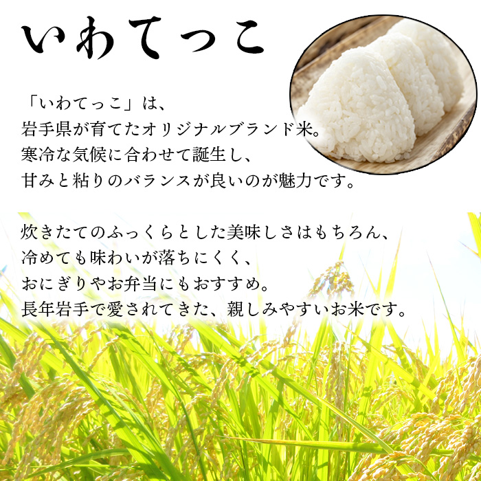 【令和7年産】 いわてっこ 精米 5kg×1袋 ／ せの畑 こめ 米 コメ お米 おこめ ご飯 ごはん 白米 白飯