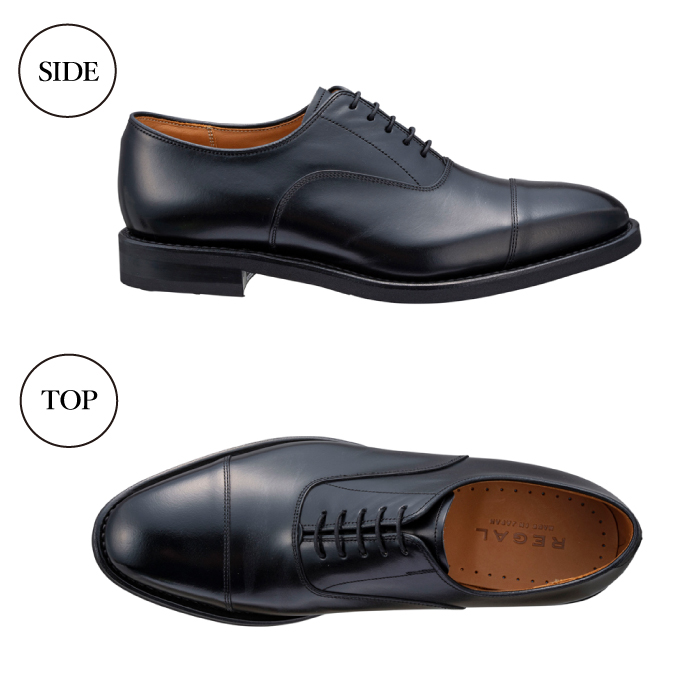 REGAL 革靴 紳士 ビジネスシューズ ストレートチップ ブラック 11DL 八幡平市産モデル 24.0cm ～ 27.0cm ／ ビジネス 靴 シューズ リーガル 24.0cm