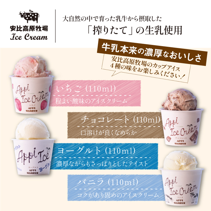 【安比高原】 アイスセット 20個入り（M-20Y）／ APPI 安比高原牧場 カップアイス アイスクリーム デザート