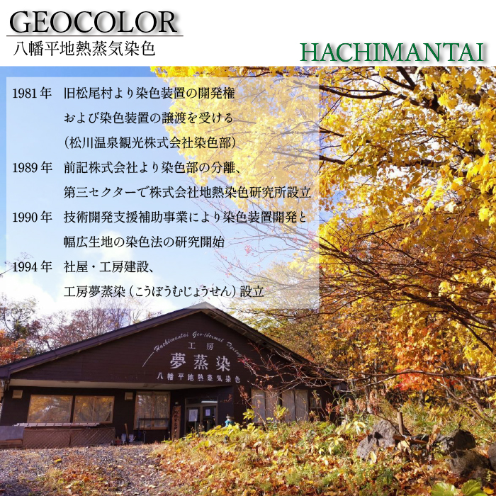八幡平GEOCOLOR ペンケース（暖色系）【どれが届くかお楽しみ】 ／ 地熱染め 筆記具 大人 贈り物 小物入れ