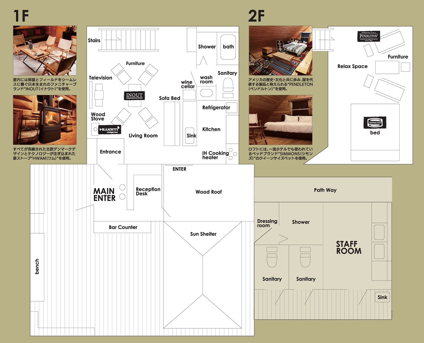 ログハウスサイト「1泊2日」宿泊券（6名様まで）【クルマアソビアドベンチャーフィールド安比】 ／ 観光