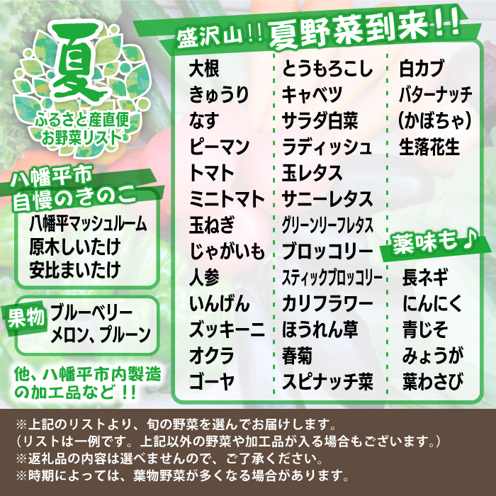 八幡平のふるさと産直箱（大） 6ヶ月定期便【あすぴーて】 ／ 野菜 採れたて 新鮮 おまかせ 詰合せ 詰め合わせ 野菜の詰合せ セット 産直 お取り寄せ お取寄せ 取り寄せ
