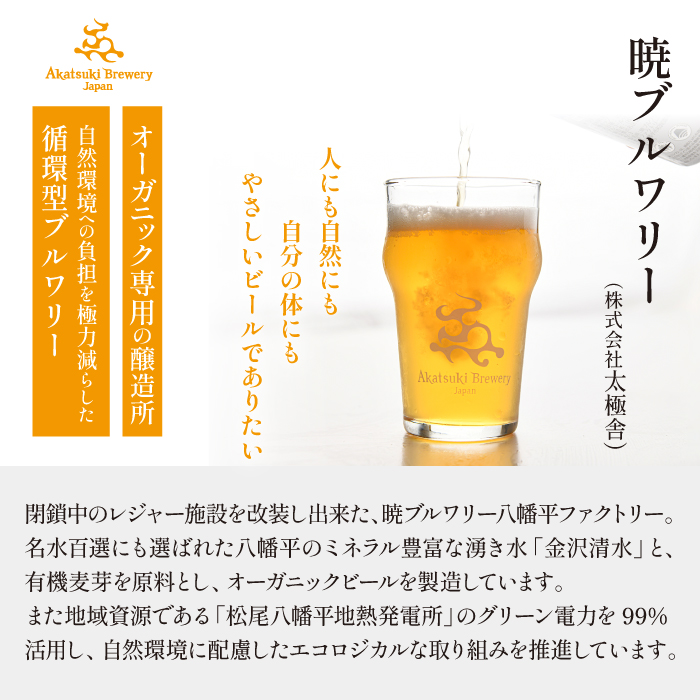 【八幡平 ふるさと満喫セット その参】 暁ブルワリー × 肉の横沢 コラボ返礼品 オーガニックビール ドラゴンアイ 「4種飲み比べ」 350ml缶×6本（自家用サイズ） & コマクサ杜仲茶ポーク しゃぶしゃぶ用 詰め合わせ 800g