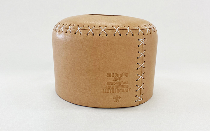 【Snow Peak用】本革 OD缶 250サイズ用 カバー ／ キャンプ アウトドア レザー ガス缶 【4358 aging&anti－aging】