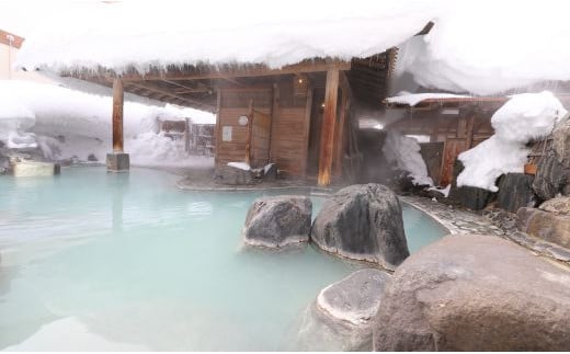 秘湯 源泉かけ流し 【松川温泉 松川荘】 1泊2食付 2名様 和室A ／ ペア 宿泊券 温泉 ペア宿泊券 一泊二食 宿泊 温泉宿 夕朝食付 旅行 東北 岩手県 八幡平市