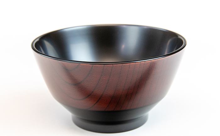 漆器 4寸椀 黒呂と木地呂塗り 【浅野奈生】 ／ 漆塗り 漆塗 食器 和食器 お椀 椀 多様椀 茶碗 漆椀