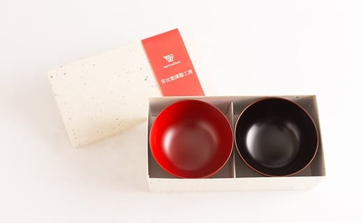 【安比塗漆器】 4寸 お椀 セット ／ 汁椀 4寸椀 漆器 漆塗 伝統工芸品 食器 和食器 ペア