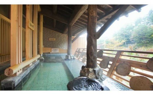 【 新安比温泉 静流閣 】 1日1室限定の贅沢「森のスイート藍」特別プラン ペア宿泊券 1泊2食付 ／ スイートルーム ペア 宿泊券 温泉 一泊二食 宿泊 温泉宿 夕朝食付 旅行 東北 岩手県 八幡平市