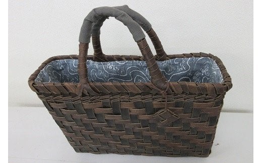 【木地師手作り】 純国産 くるみかごバッグ 【松尾 清常】／ くるみかご バッグ かごバッグ 篭バッグ 篭バック バック 胡桃篭 クルミカゴ 網代編み