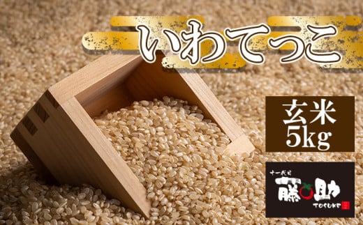 [令和7年産] 新米 11月上旬発送開始予定 いわてっこ 玄米 5kg / 十一代目藤助 こめ 米 コメ お米 おこめ