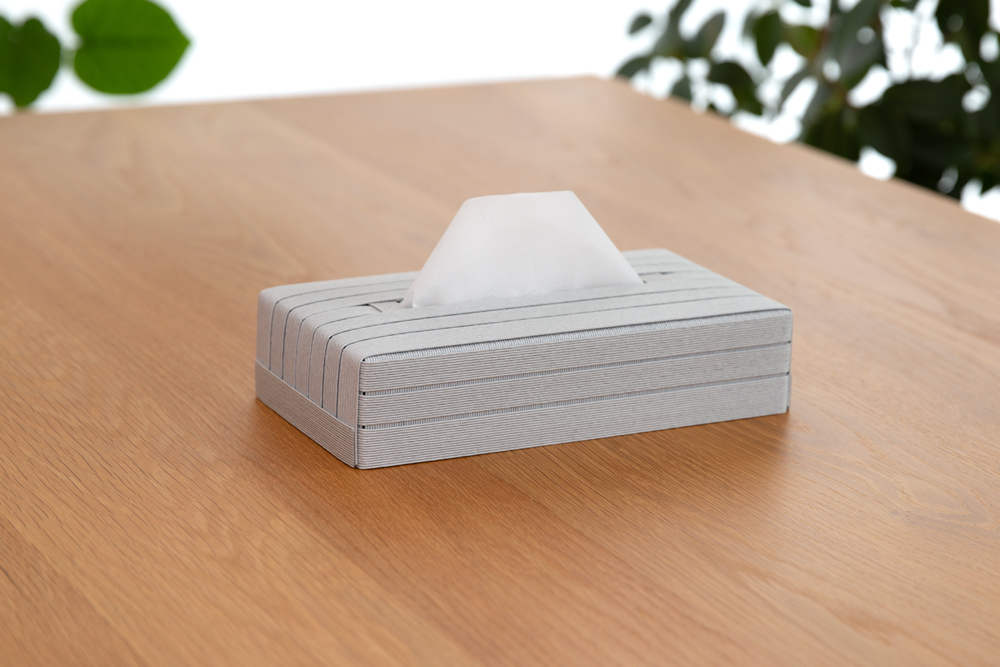 心地よい暮らしをつくる ティッシュケース mini ライトグレー 岩手県奥州市産 バンドシー Bandc スコッティ ネピア ネピネピ に対応 [AR092]