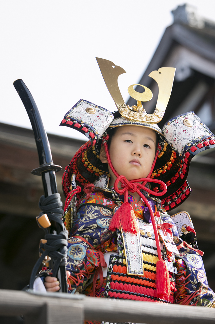 子供大鎧着付体験（身長110cmから140cm）1名様分 [RE005]