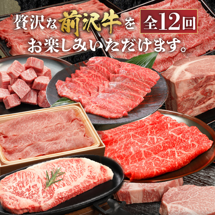 前沢牛極上定期便 シャトーブリアンが入った贅沢堪能12カ月コース（全12回）離島配送不可 [U0085]