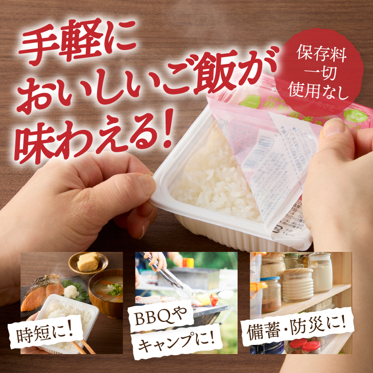 美味しさ引き立つご飯パック ふるさとごはん150g×48個 岩手県奥州市産ひとめぼれ100% 保存料不使用【配送時期に関する変更不可】 [U0088]