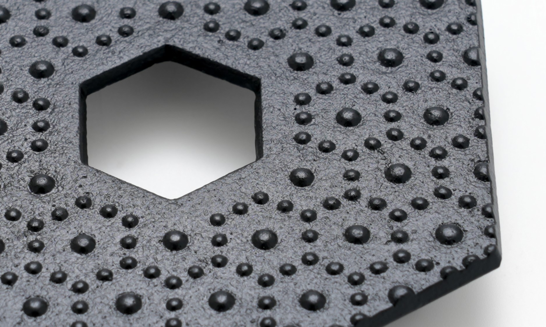 南部鉄器 瓶敷 亀甲アラレ（急須向き） [Y0102]