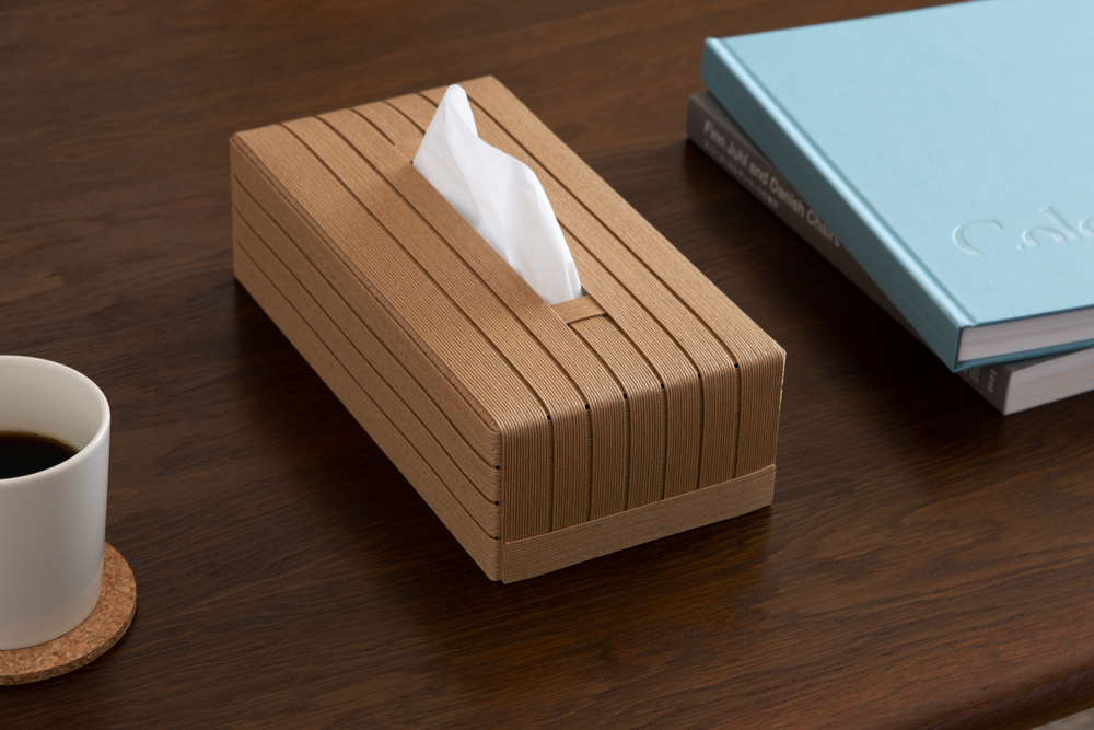 心地よい暮らしをつくる ティッシュケース ナチュラル 岩手県奥州市産 バンドシー Bandc クリネックス エリエール ネピア エルモア に対応 [AR083]