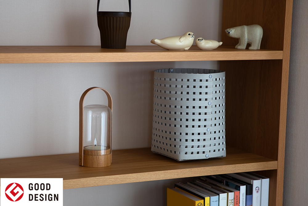 暮らしを豊かにするシンプルで美しいかご S4 ライトグレー 岩手県奥州市産 バンドシー Bandc [AR138]