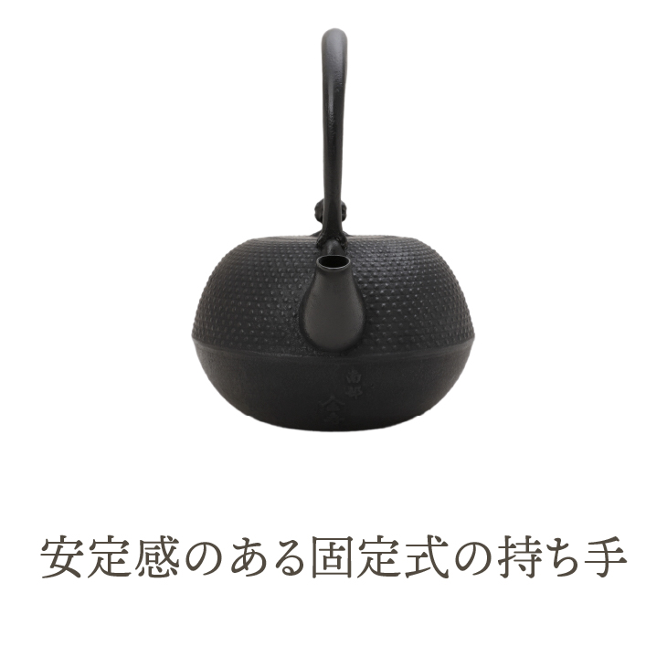 南部鉄器　鉄瓶　寒梅あられ鉄瓶　～ARARE～　1.2L [BE001]