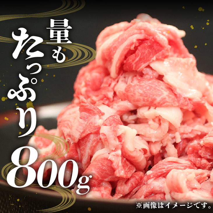 【冷凍】前沢牛 切り落とし 800g [BT014]