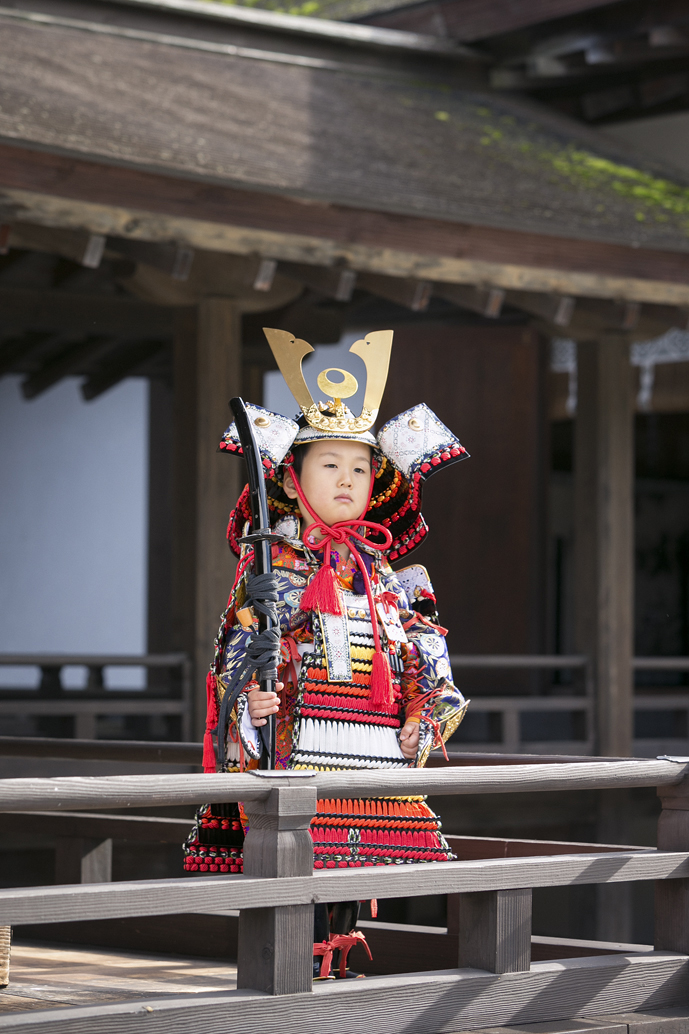 子供大鎧着付体験（身長110cmから140cm）1名様分 [RE005]