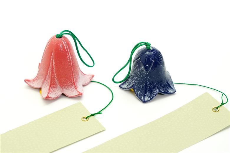 【期間限定】南部鉄器 花風鈴 ゆり＆ききょうセット [Y0107]