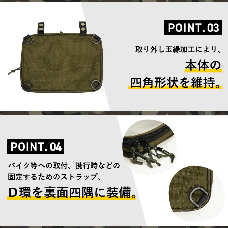 【自衛隊装備品モデル】 （偵察オートバイ隊員用）マップケース 「MIシリーズ」Made in MIZUSAWA&ISAWA [AP004]