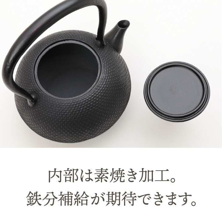 南部鉄器　鉄瓶　寒梅あられ鉄瓶　～ARARE～　1.2L [BE001]