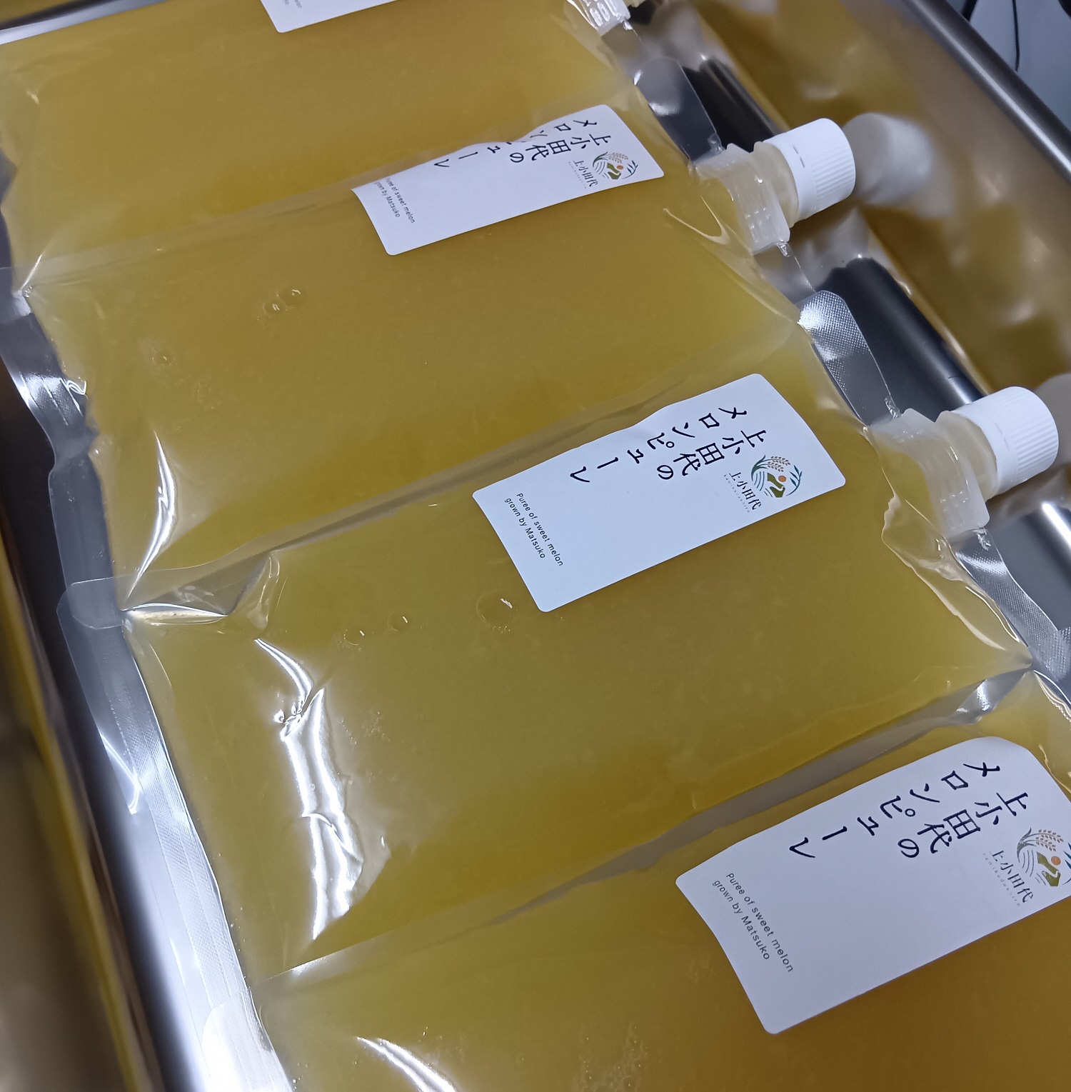 完熟白肉メロンでつくったメロンピューレ 500g×2個 [T0026]