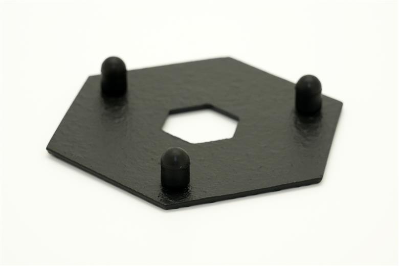 南部鉄器 瓶敷 亀甲アラレ（急須向き） [Y0102]