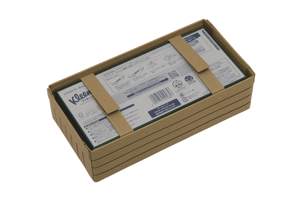 心地よい暮らしをつくる ティッシュケース ナチュラル 岩手県奥州市産 バンドシー Bandc クリネックス エリエール ネピア エルモア に対応 [AR083]