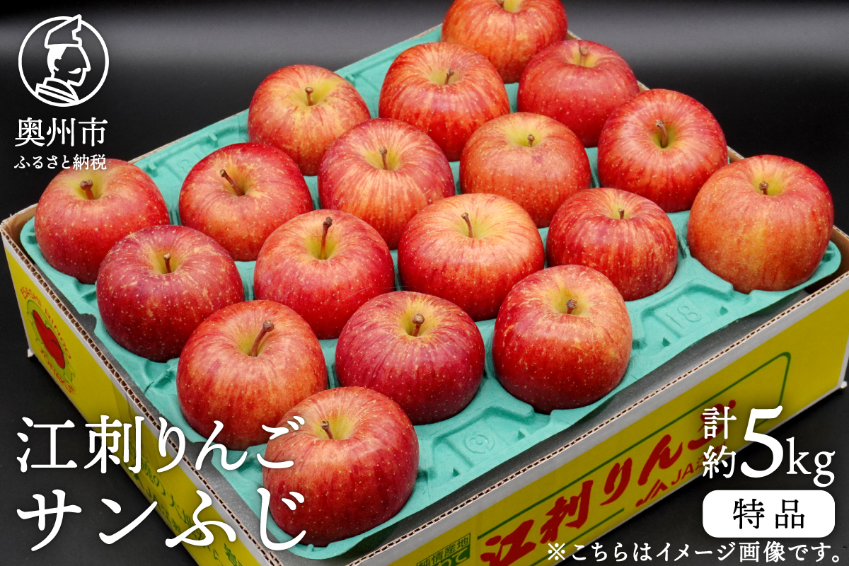江刺りんご サンふじ 5kg（20～23玉）【2026年1月中旬以降お届け】 [AQ011]