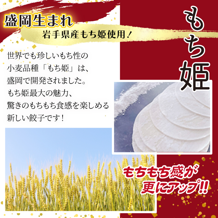 岩手県産小麦 もち姫使用 冷凍生餃子 【肉餃子12個】 ／ 餃子 ぎょうざ ギョウザ ギョーザ 中華惣菜 【みたけ飯店の餃子】