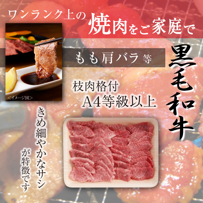 国産 最高級 黒毛和牛 雫石牛 もも 肩 バラ 焼肉用 400g 【九戸屋肉店】 牛 肉 和牛 いわて牛 岩手牛 高級 牛肉 Ａ4 ビーフ モモ もも肉 モモ肉 かた カタ 肩肉 かた肉 カタ肉 ばら バラ肉 ばら肉 400グラム 霜降り 霜降り肉 焼肉 焼き肉 人気 おすすめ 贈り物 プレゼント お取り寄せ